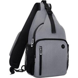 Crossbody Shoulder Bag Travel Hiking Daypack Grey